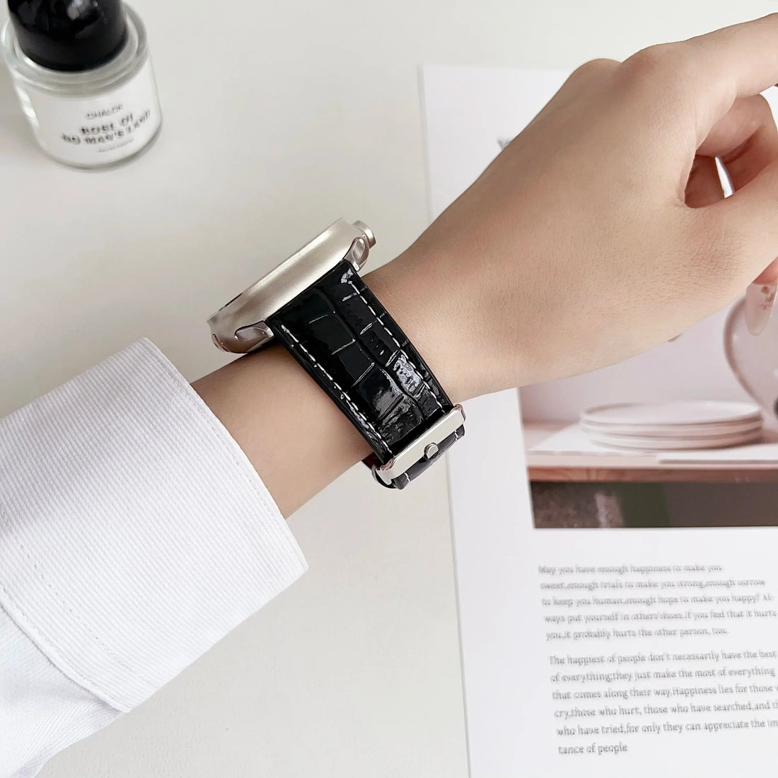 Leather Watch Band for Apple Watch Strap